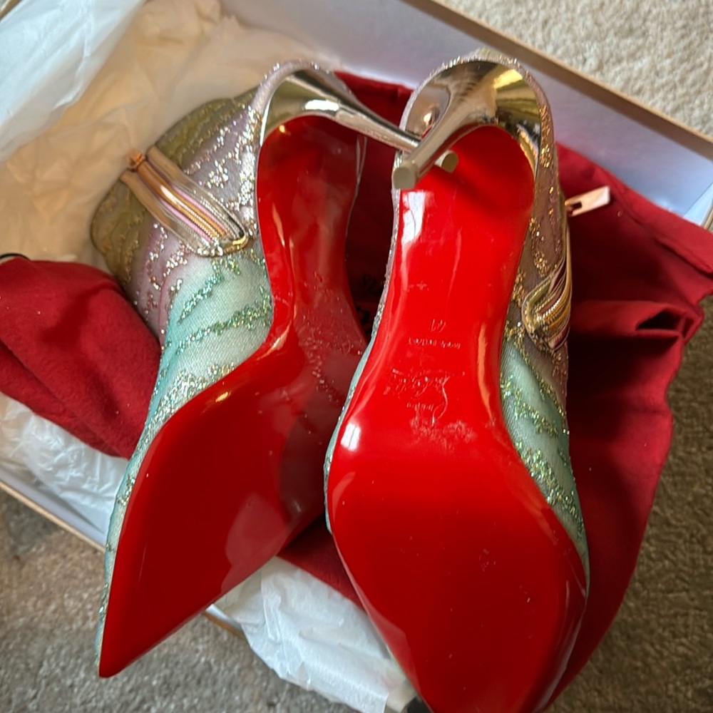 Christian Louboutin Nancy Bootie Rete Tulle Pail Foudre